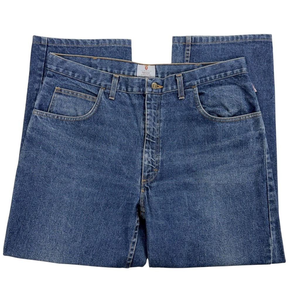 Tyndale Fr Mens 38x30 100% Cotton Denim‎ Jeans Straight Leg Flame Resistant
